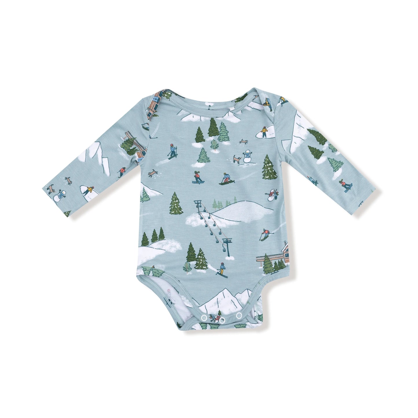 Angel Dear Bamboo Lap Shoulder Bodysuit Long Sleeve Baby Angel Dear Everetts Place: Online Boutique