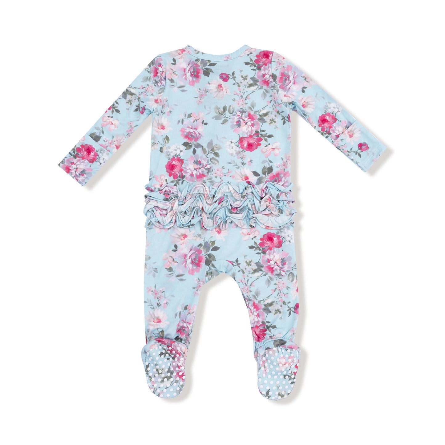 Angel Dear Bamboo Ruffle Back Two Way Zipper Footie Angel Dear Everetts Place: Online Boutique
