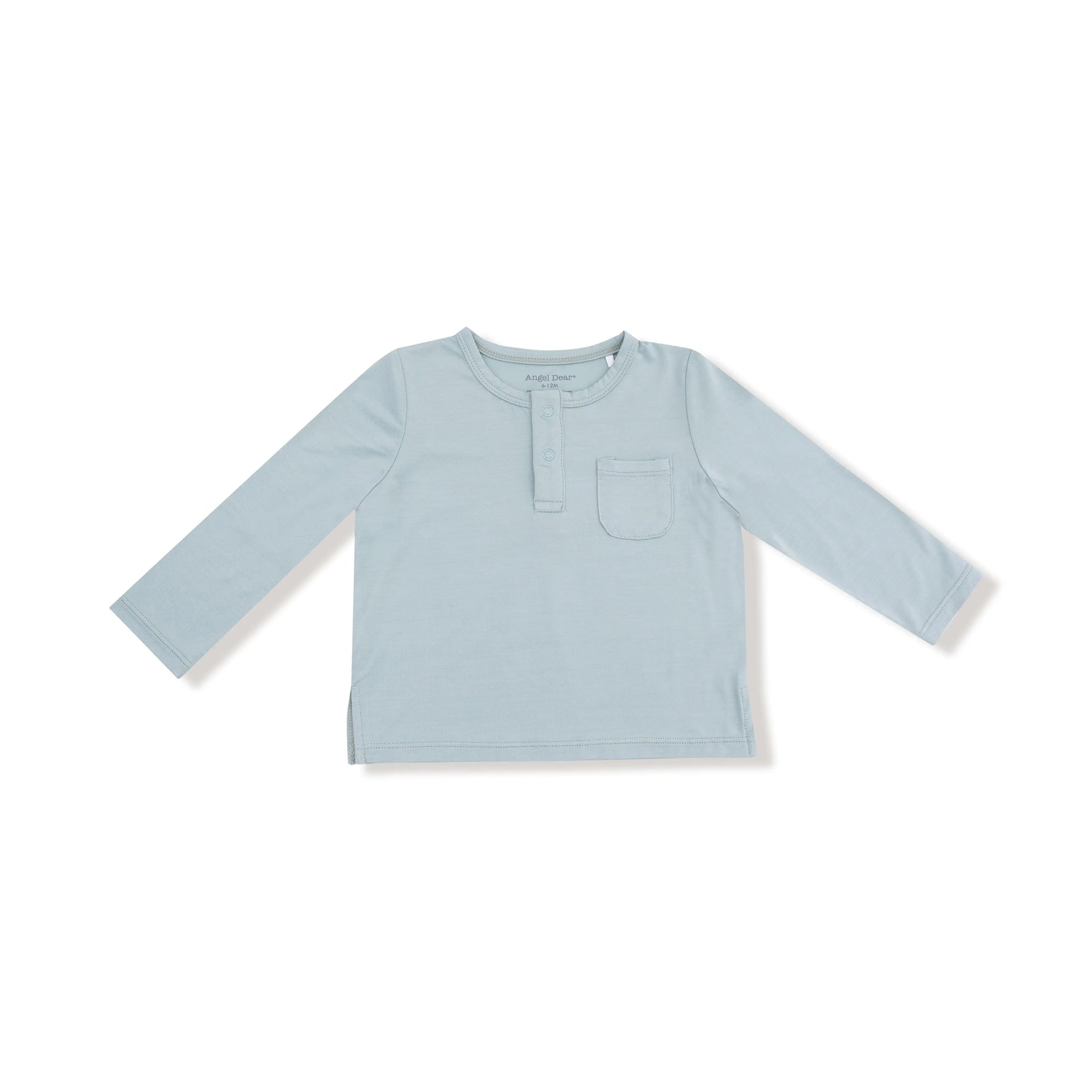 Angel Dear Angel Dear Bamboo Viscose Long Sleeve Henley With Pocket - Apparel & Accessories > Clothing > Baby & Toddler Clothing > Baby & Toddler Tops 633