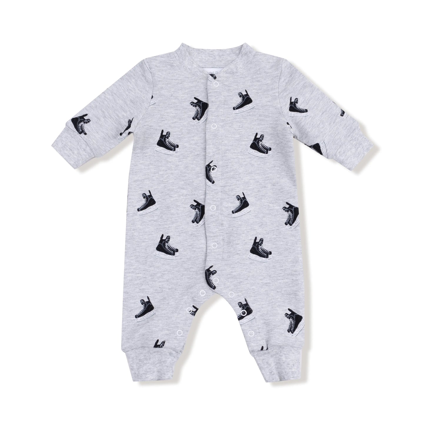 Angel Dear Baseball Collar Romper With Front Placket Angel Dear Everetts Place: Online Boutique