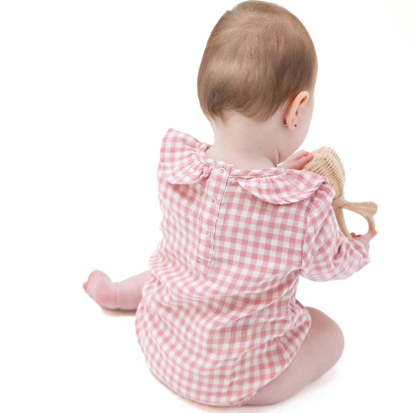 Angel Dear Bubble Romper With Ruffle Collar Organic Muslin Angel Dear Everetts Place: Online Boutique