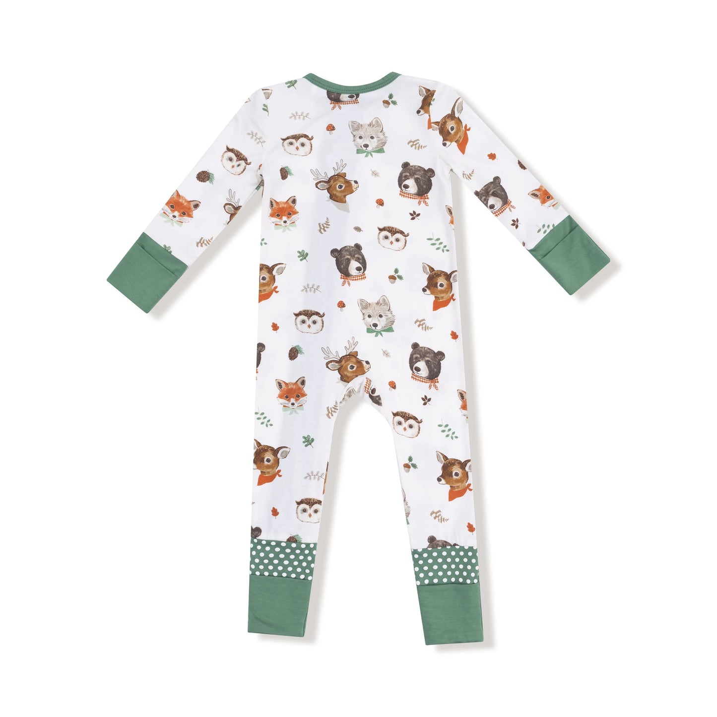 Angel Dear Convertible Romper Baby Snug Fit Bamboo Print Angel Dear Everetts Place: Online Boutique
