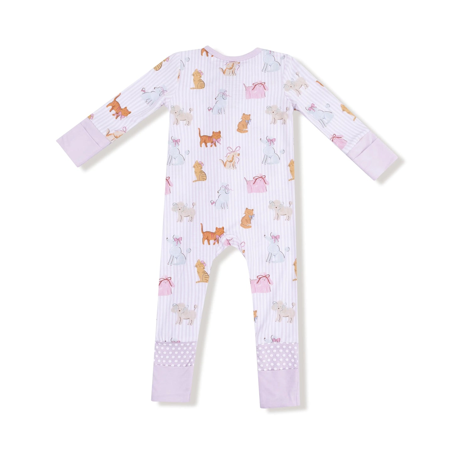 Angel Dear Convertible Romper Zip Snug Fit Bamboo Fabric Angel Dear Everetts Place: Online Boutique