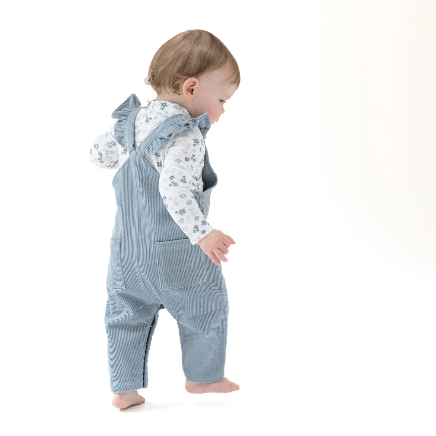 Angel Dear Cozy Front Snap Ruffle Corduroy Overall Baby Angel Dear Everetts Place: Online Boutique