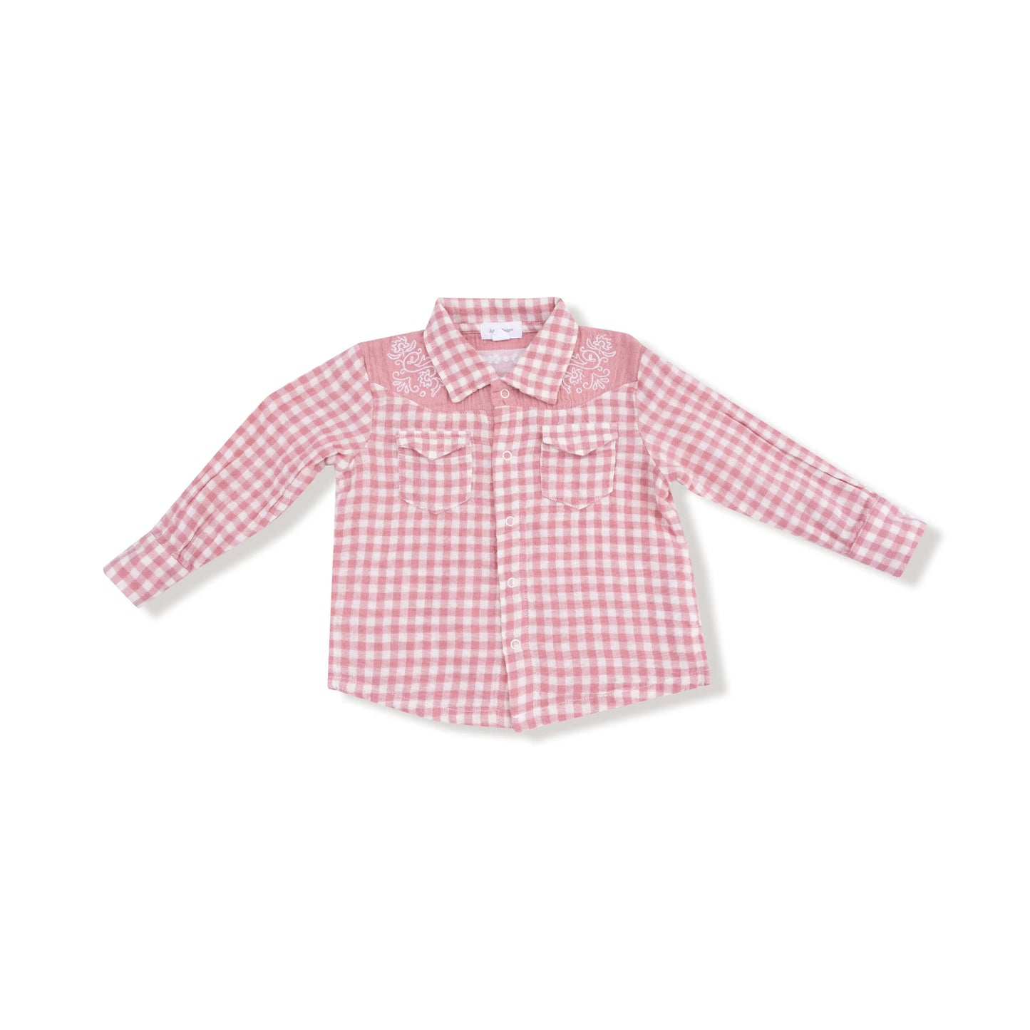 Angel Dear Kids Long Sleeve Western Pearl Snap Shirt Angel Dear Everetts Place: Online Boutique