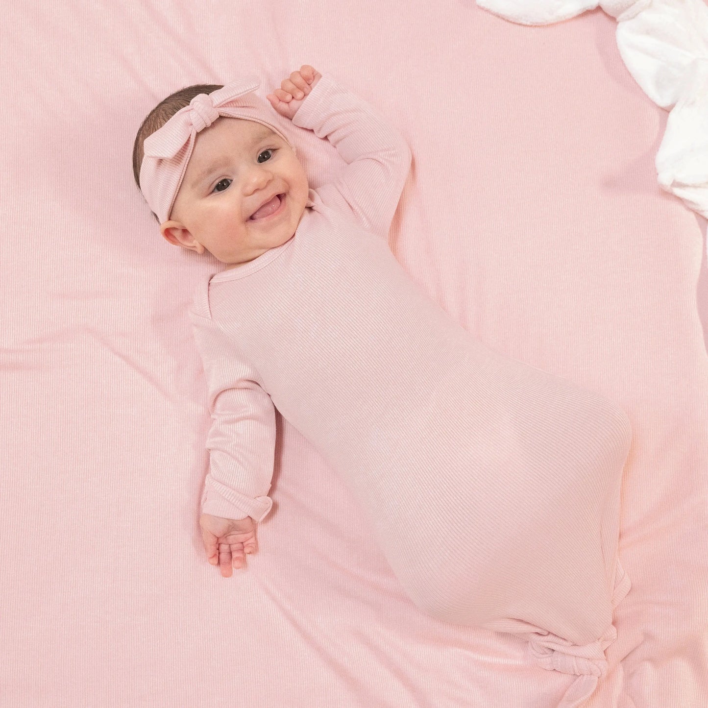 Angel Dear Knotted Baby Gown Soft Buttery Fabric Newborn Angel Dear Everetts Place: Online Boutique