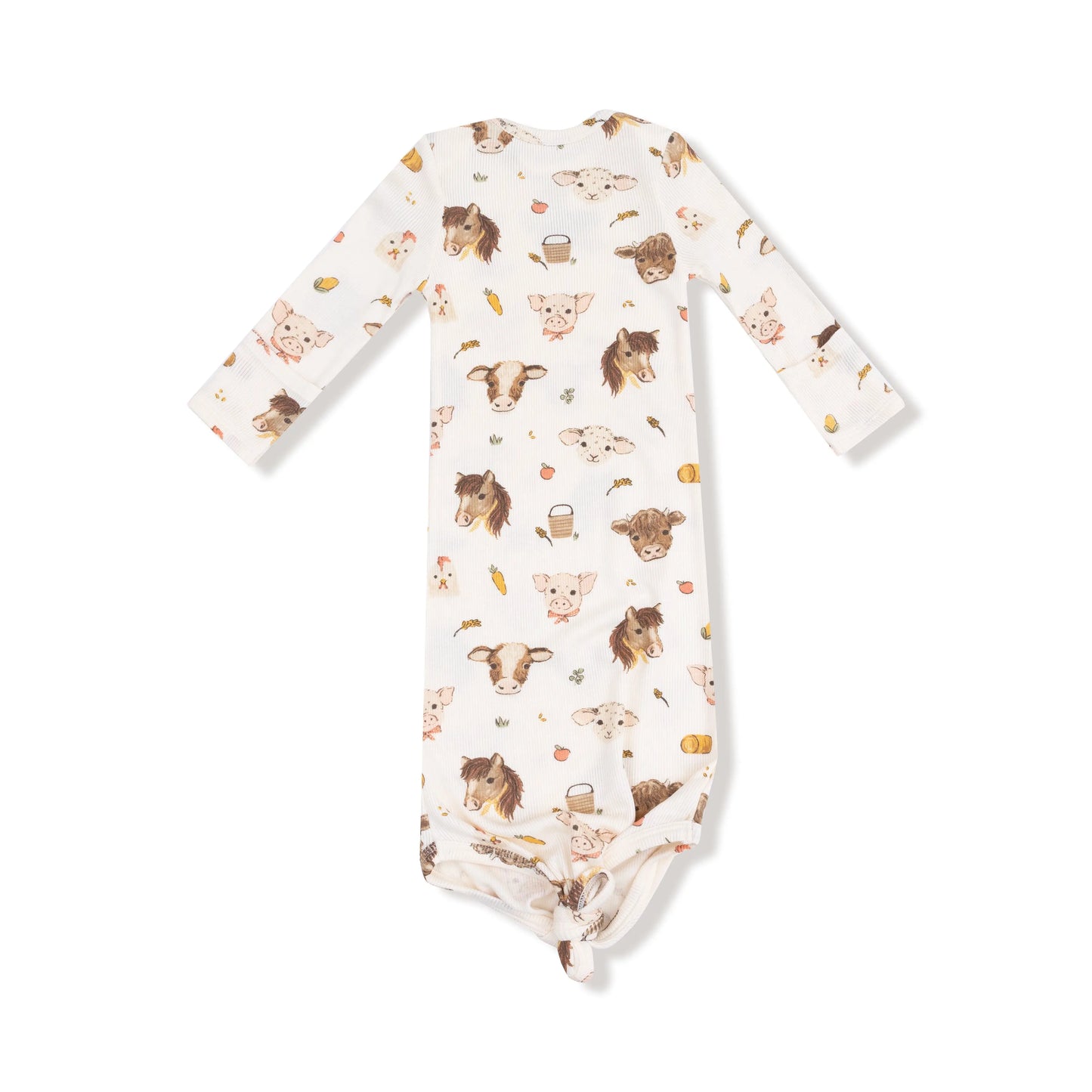 Angel Dear Knotted Baby Gown Soft Comfort For Newborns Angel Dear Everetts Place: Online Boutique
