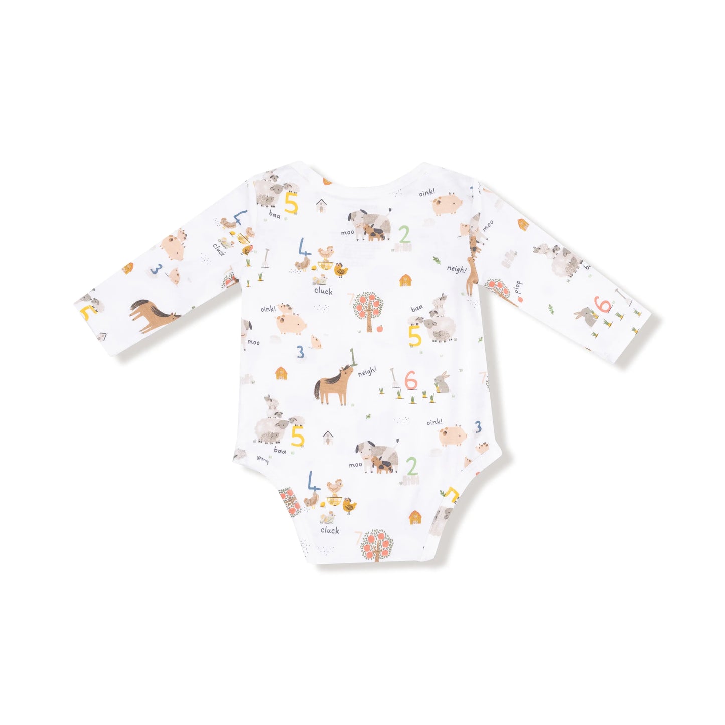 Angel Dear Lap Shoulder Long Sleeve Bamboo Bodysuit Angel Dear Everetts Place: Online Boutique