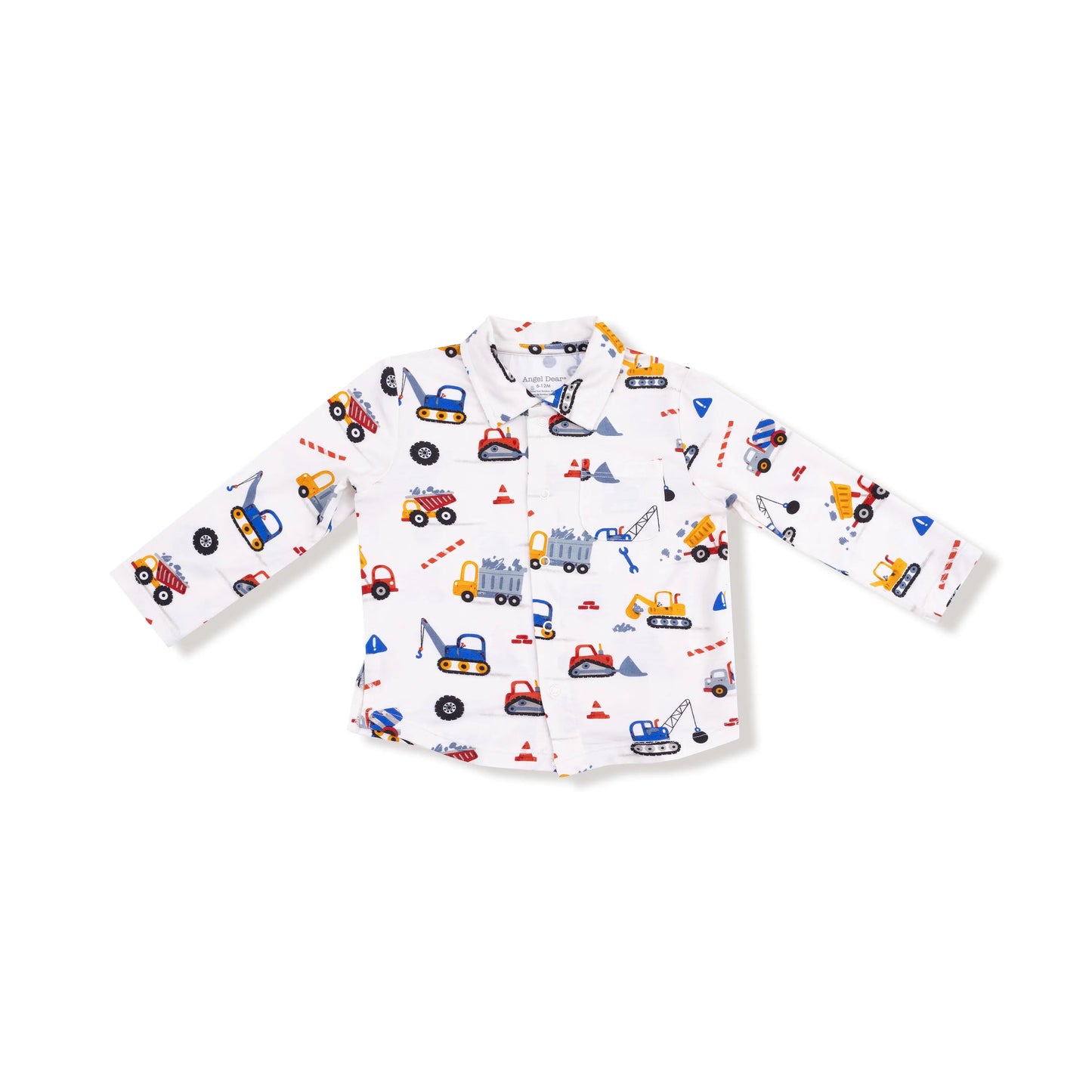 Angel Dear Long Sleeve Polo With Full Front Placket Angel Dear Everetts Place: Online Boutique