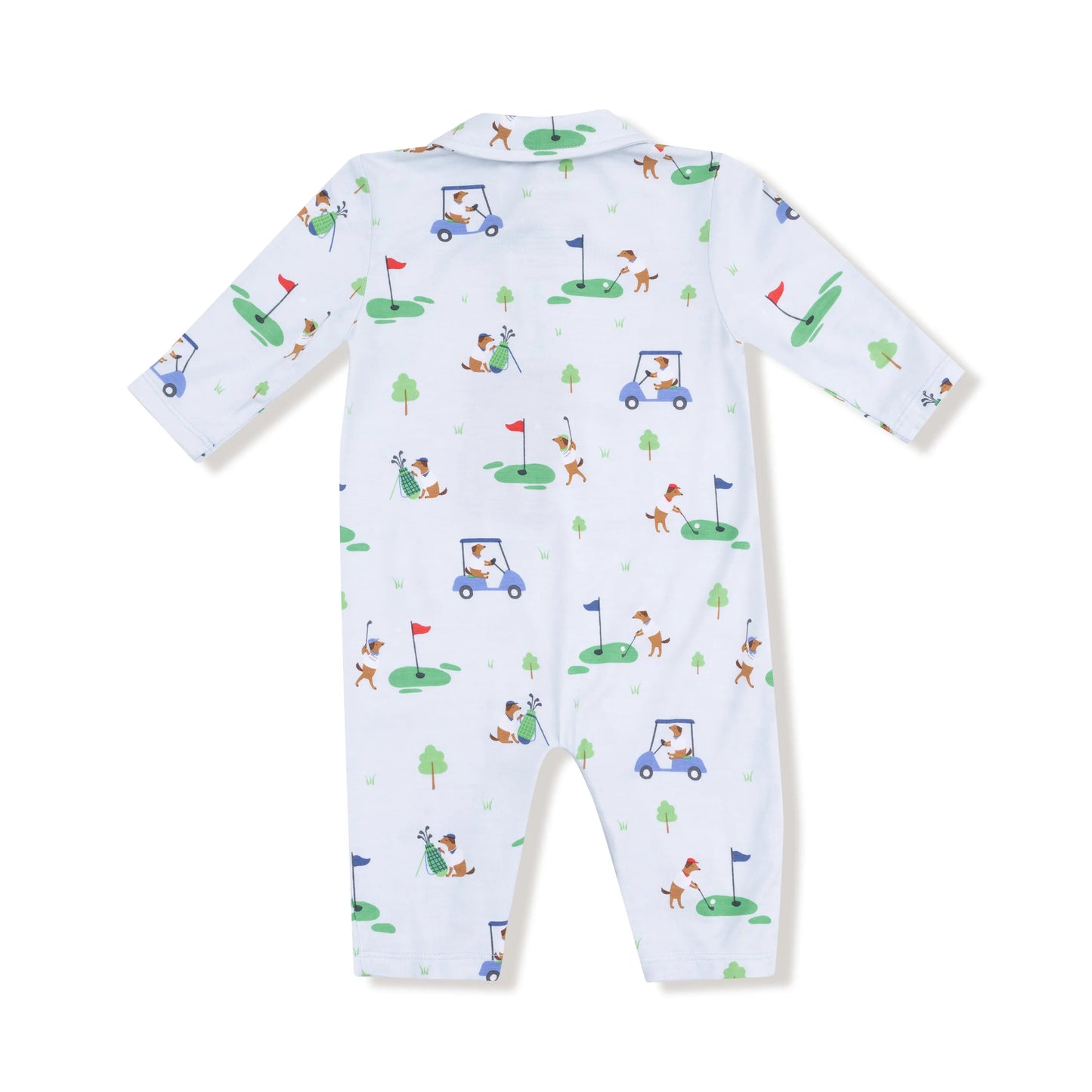 Angel Dear Polo Romper Baby Soft Bamboo Viscose Collar Angel Dear Everetts Place: Online Boutique