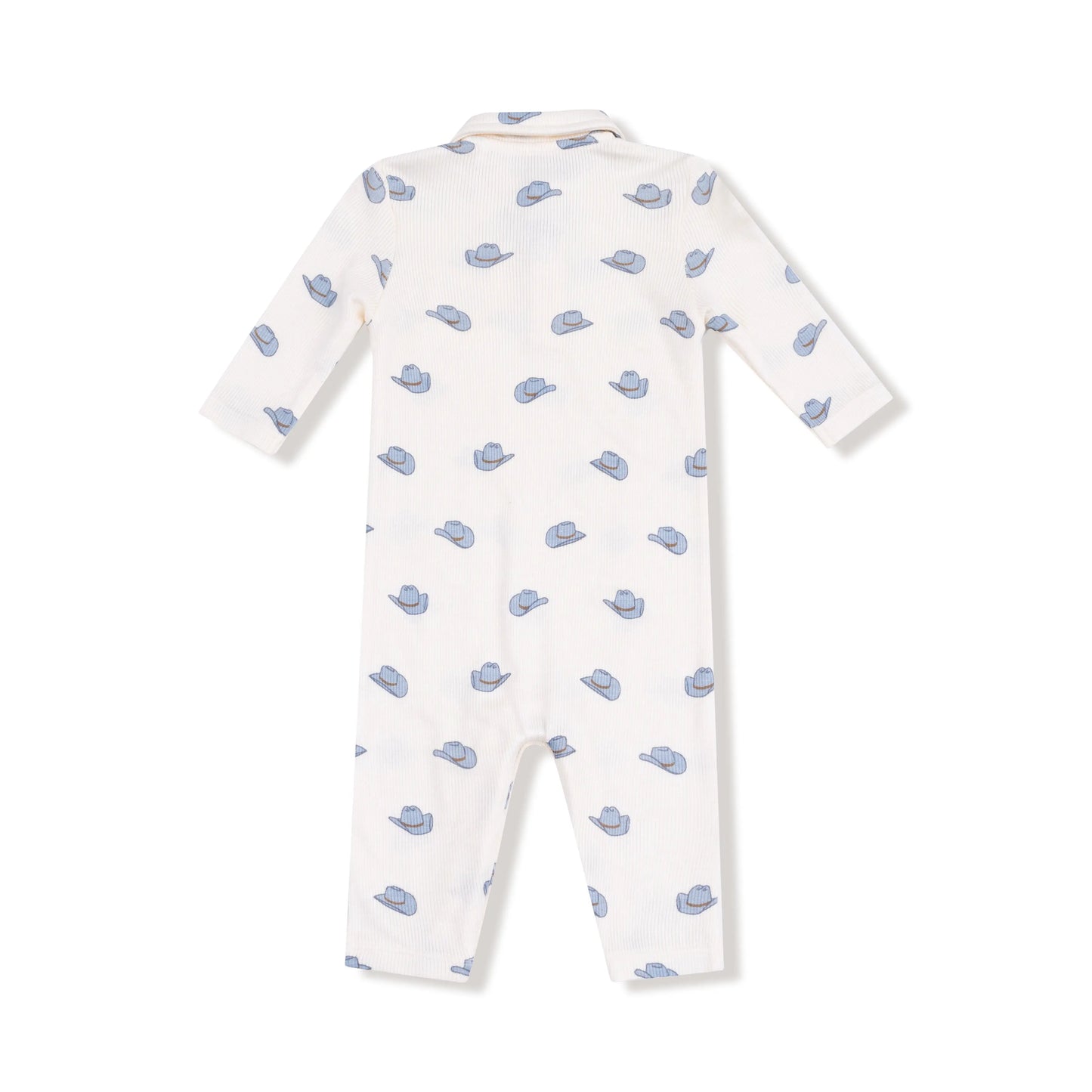 Angel Dear Polo Romper Ribbed Modal Cozy Baby Outfit Angel Dear Everetts Place: Online Boutique