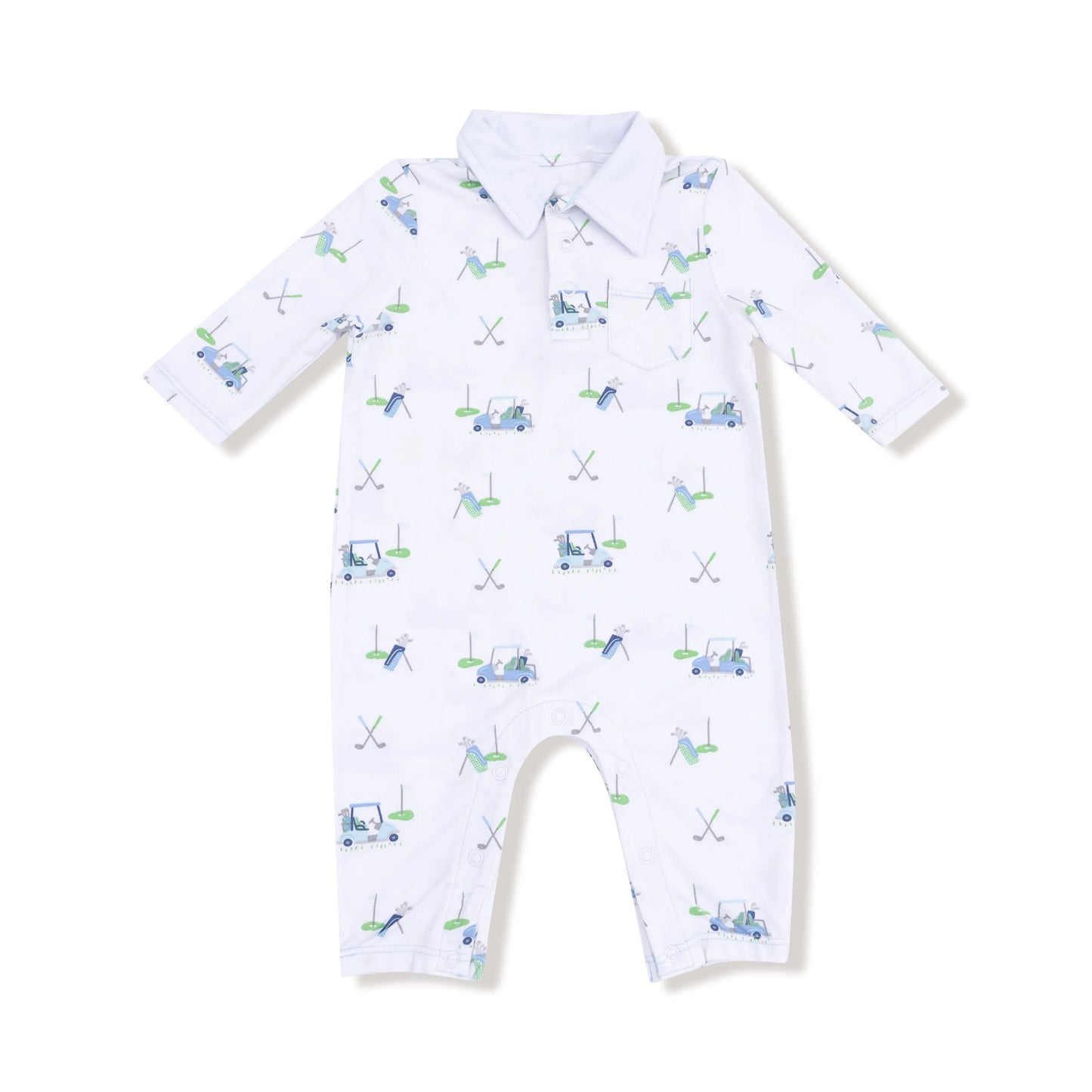 Angel Dear Polo Romper for Baby Silky Bamboo Viscose Angel Dear Everetts Place: Online Boutique