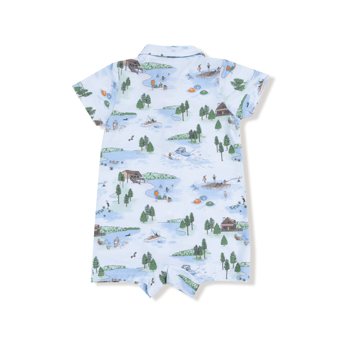 Angel Dear Polo Shortie Romper For Babies Playful Comfort Angel Dear Everetts Place: Online Boutique