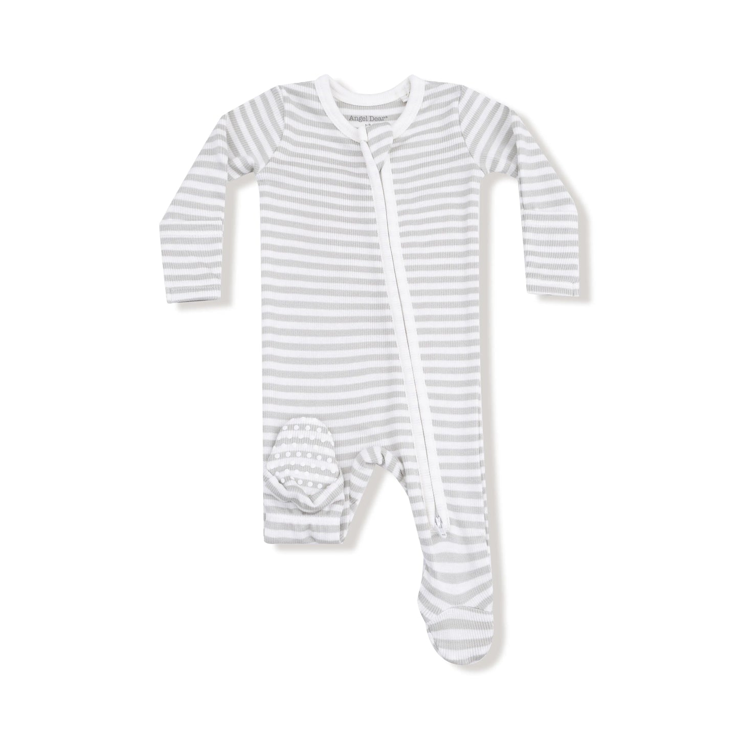 Angel Dear Ribbed Modal 2 Way Zipper Footie For Baby Angel Dear Everetts Place: Online Boutique