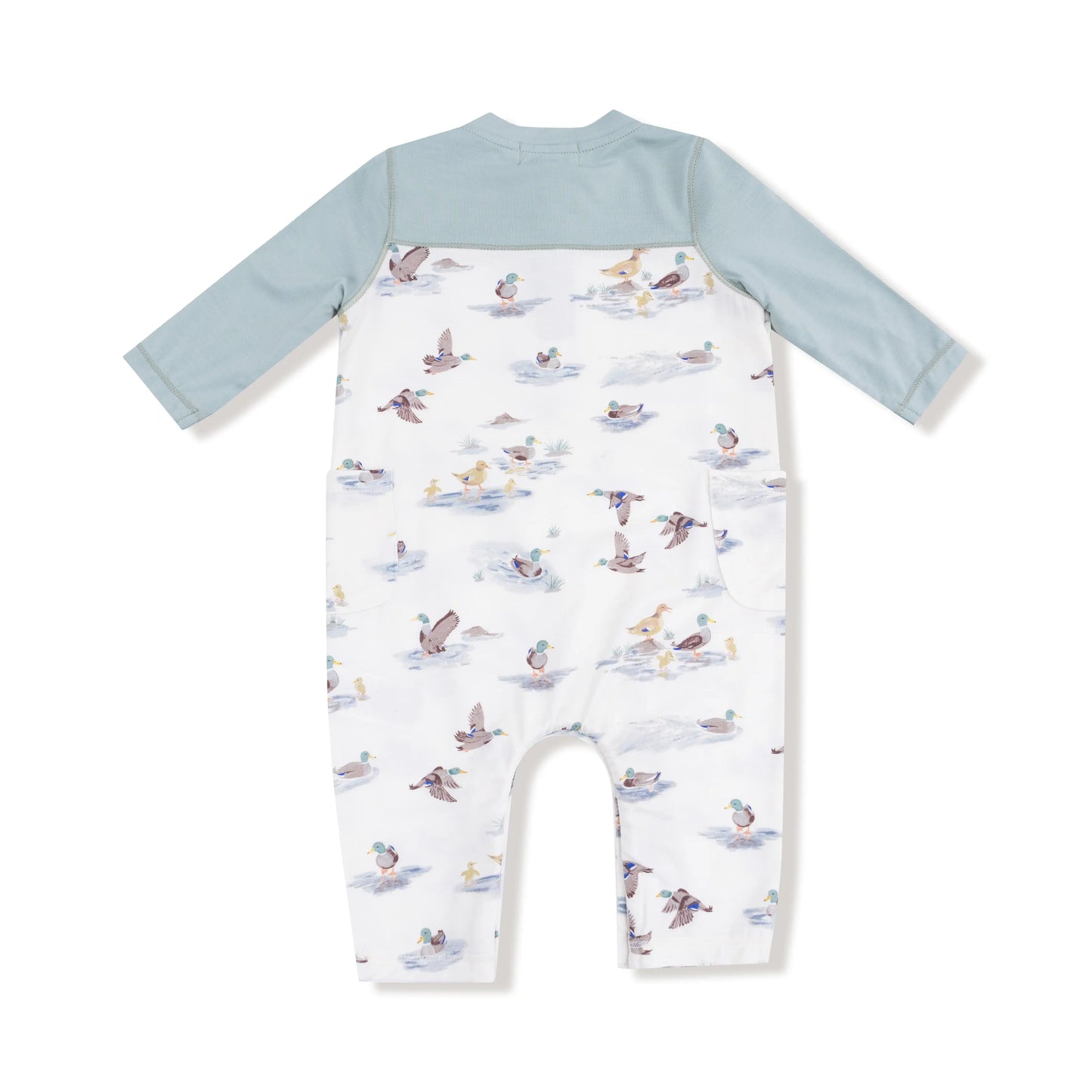 Angel Dear Romper With Contrast Sleeves Cozy Bamboo Viscose Angel Dear Everetts Place: Online Boutique