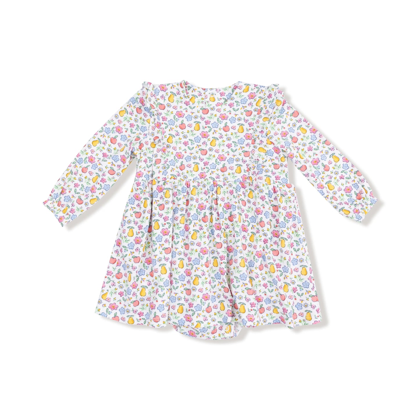 Angel Dear Ruffle Long Sleeve Bodysuit Dress For Fall Angel Dear Everetts Place: Online Boutique