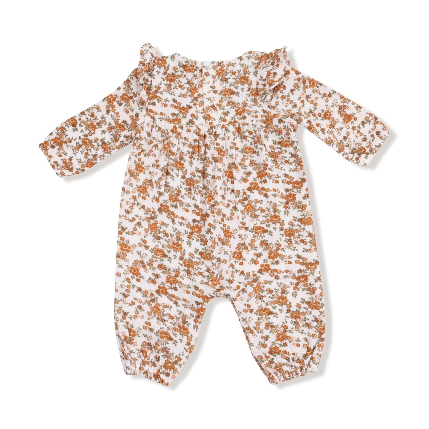 Angel Dear Ruffle Sleeve Romper Organic Cotton Muslin Angel Dear Everetts Place: Online Boutique