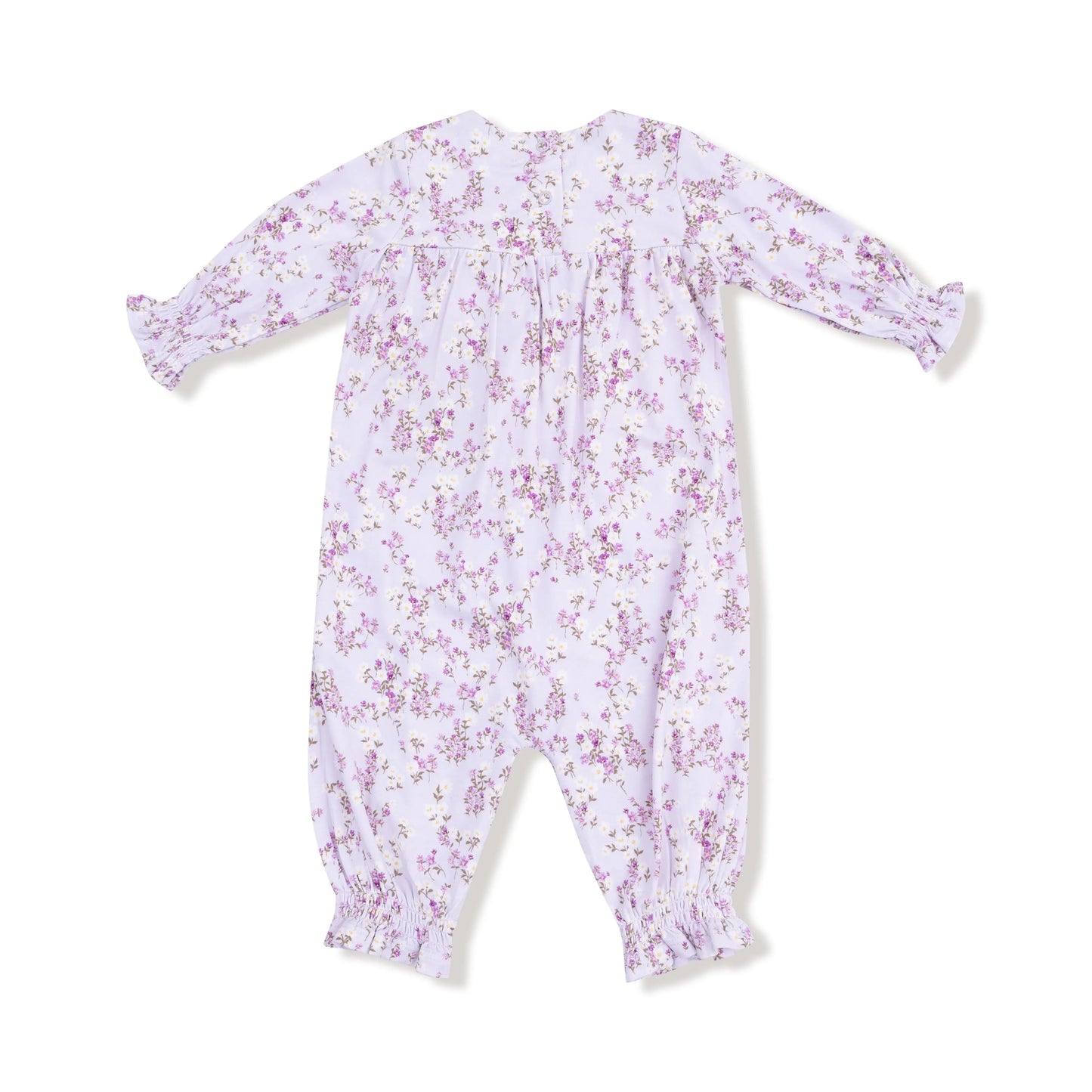 Angel Dear Smocked Long Sleeve Baby Romper Viscose Bamboo Angel Dear Everetts Place: Online Boutique