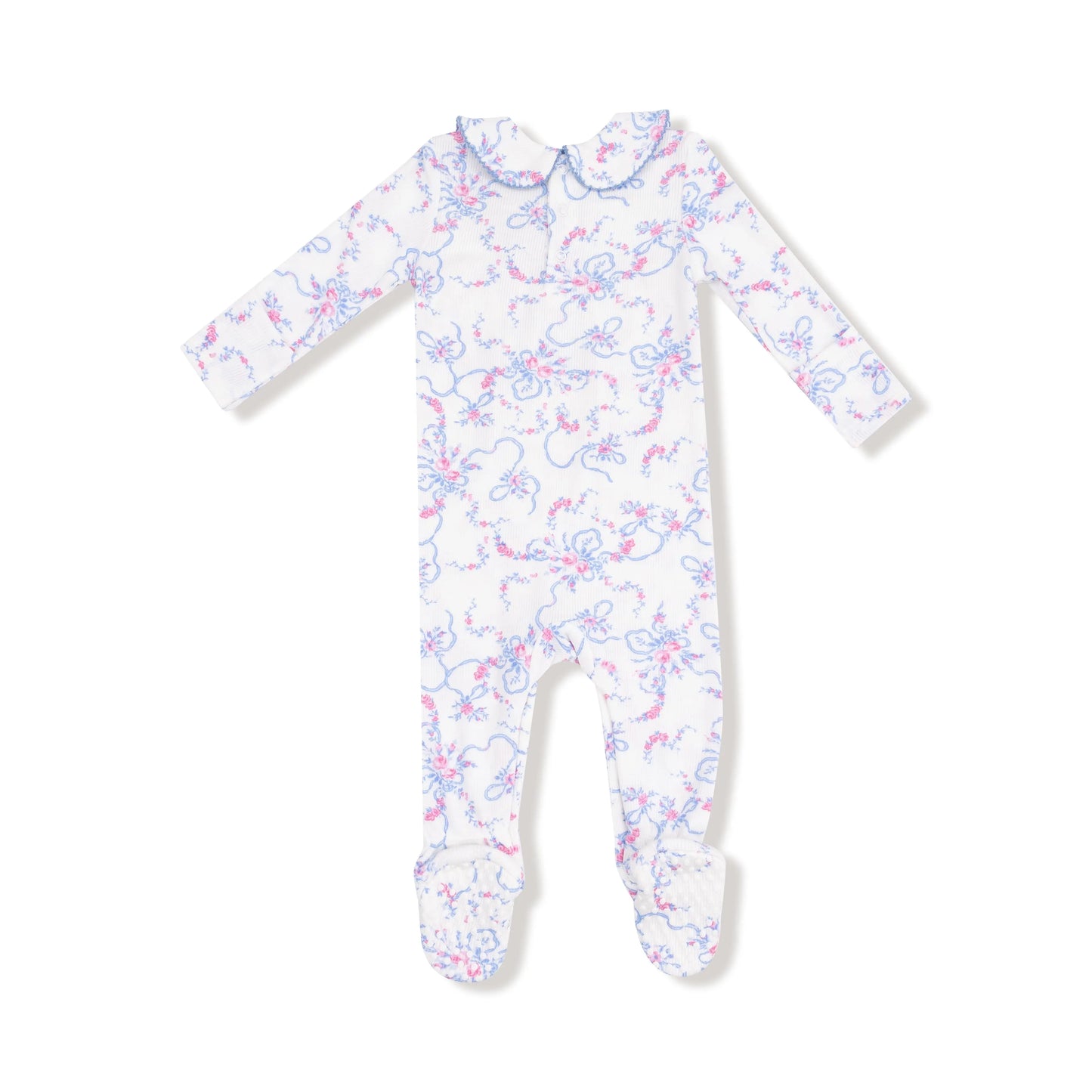 Angel Dear Smocked Peter Pan Footie With Snap Closure Angel Dear Everetts Place: Online Boutique