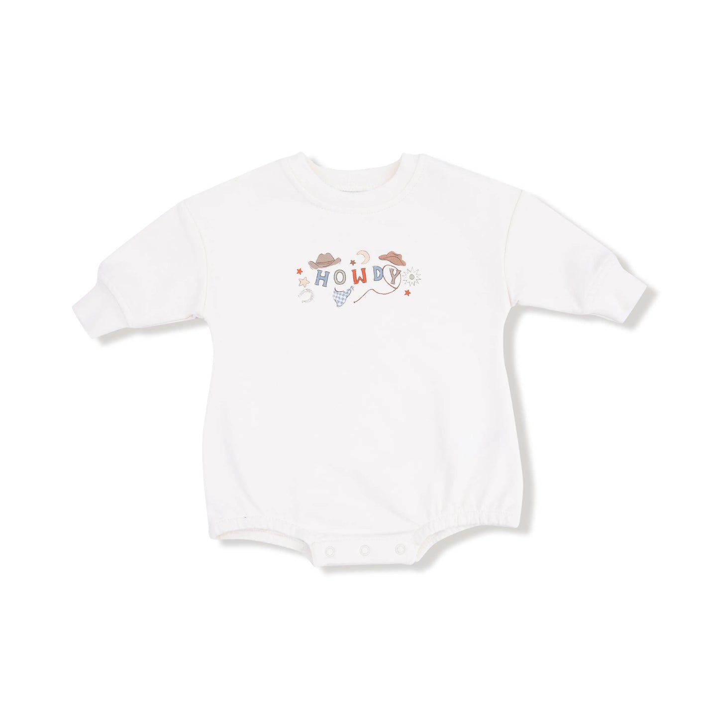 Angel Dear Angel Dear Sweatshirt Bubble With Howdy Silk Screen - Apparel & Accessories > Clothing > Baby & Toddler Clothing > Baby One-Pieces 744
