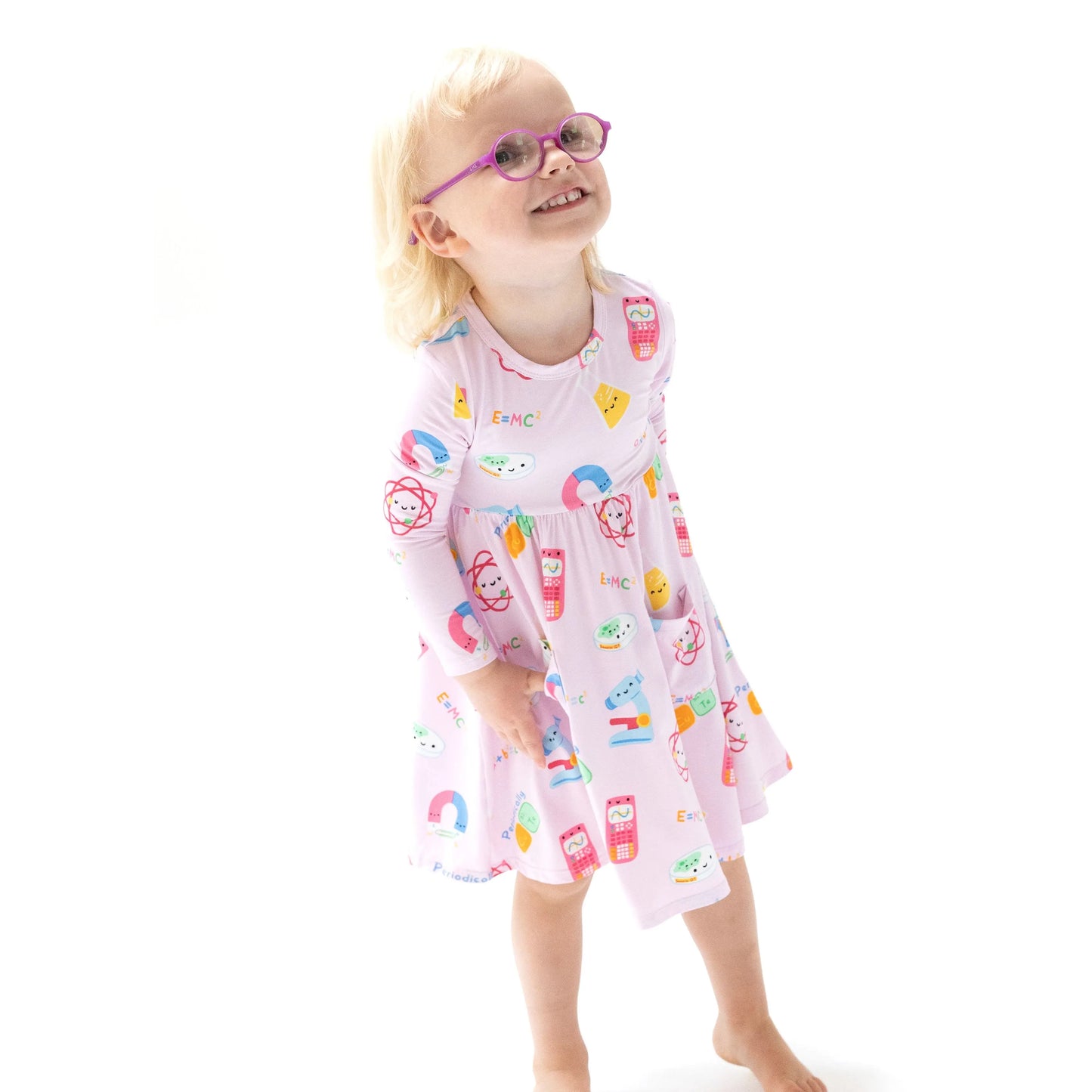 Angel Dear Angel Dear Twirly Long Sleeve Dress Soft Viscose Bamboo - Apparel & Accessories > Clothing > Baby & Toddler Clothing > Baby & Toddler Dresses 544