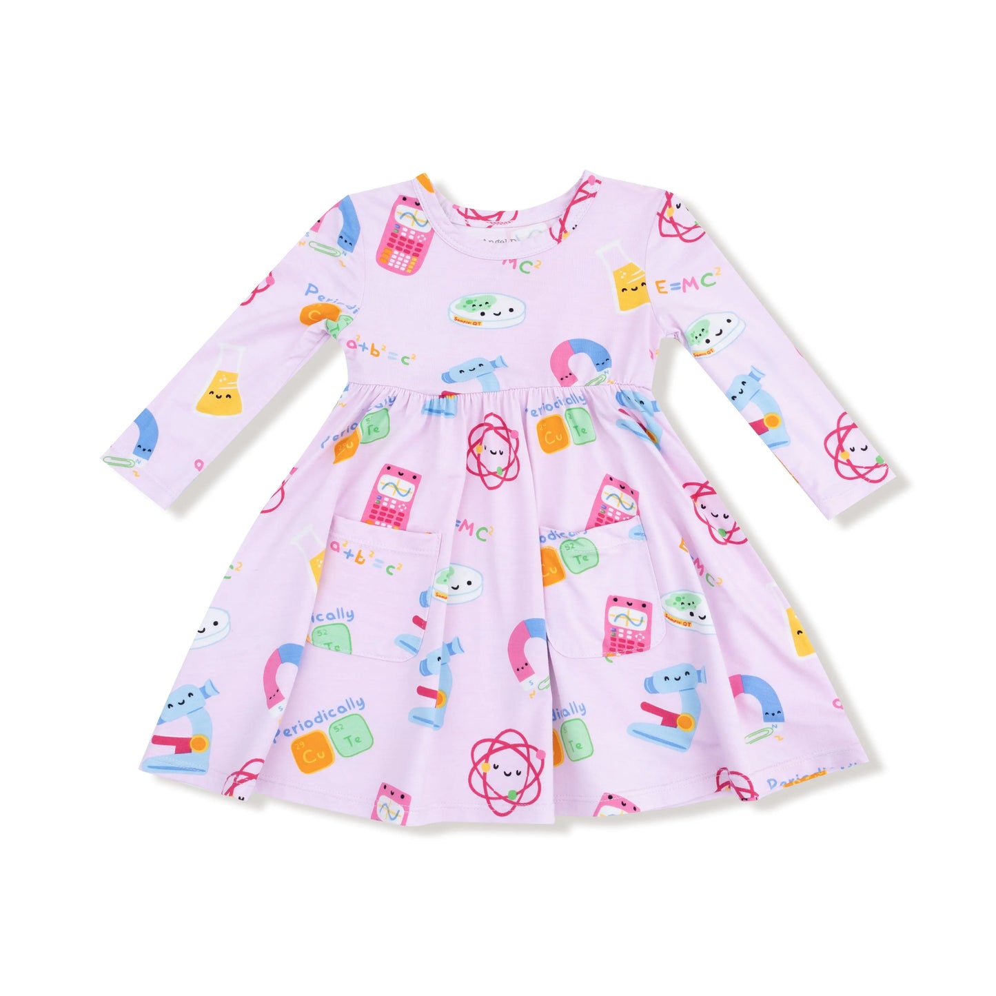 Angel Dear Angel Dear Twirly Long Sleeve Dress Soft Viscose Bamboo - Apparel & Accessories > Clothing > Baby & Toddler Clothing > Baby & Toddler Dresses 544