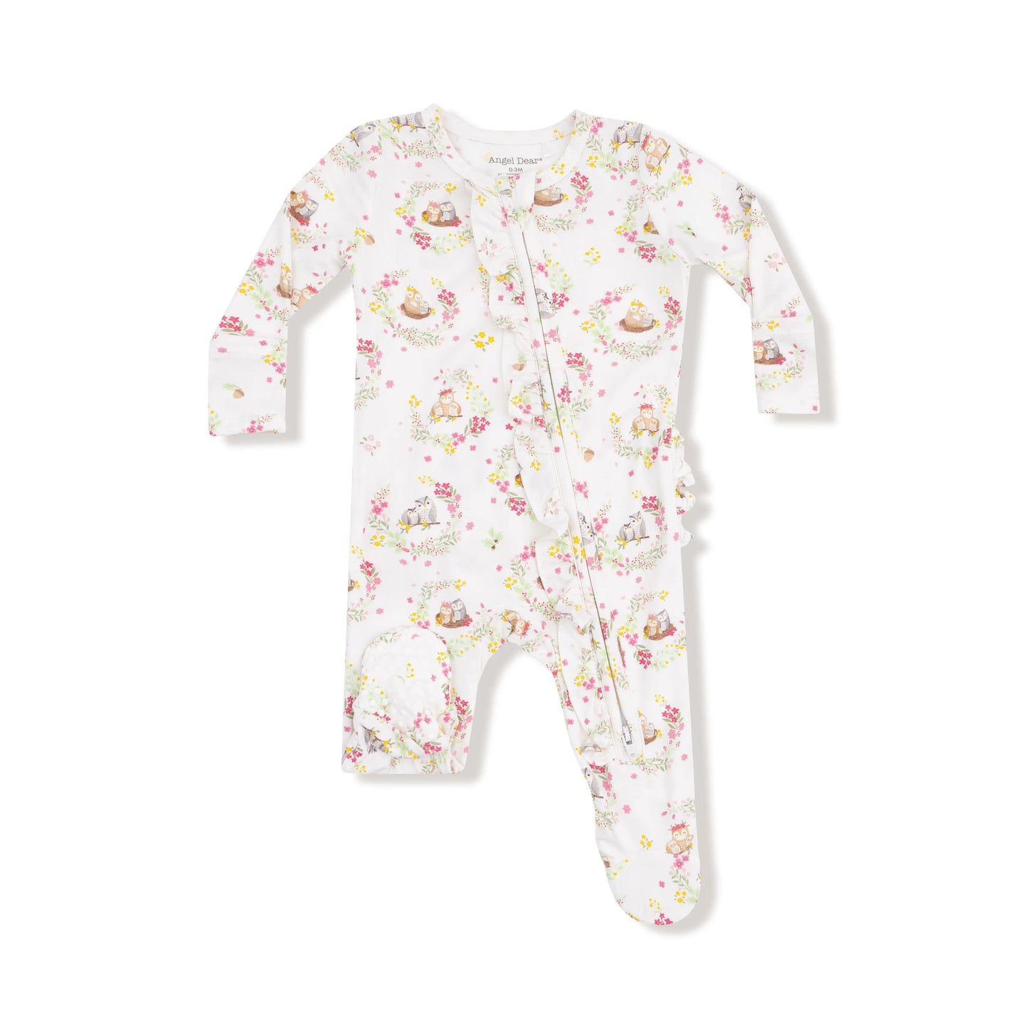 Angel Dear Two Way Ruffle Zipper Footie Soft For Baby Angel Dear Everetts Place: Online Boutique