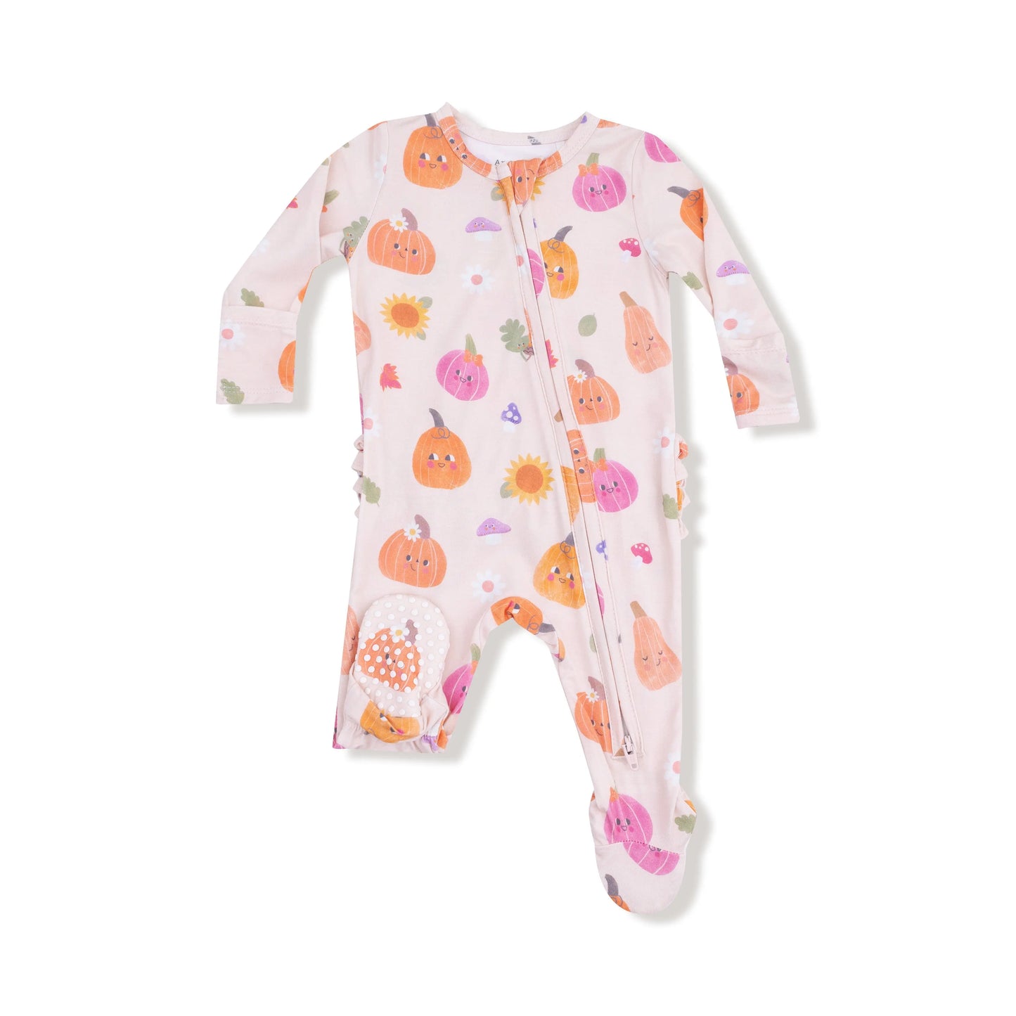 Angel Dear Two Way Zipper Ruffle Back Footie Cozy Bamboo Angel Dear Everetts Place: Online Boutique