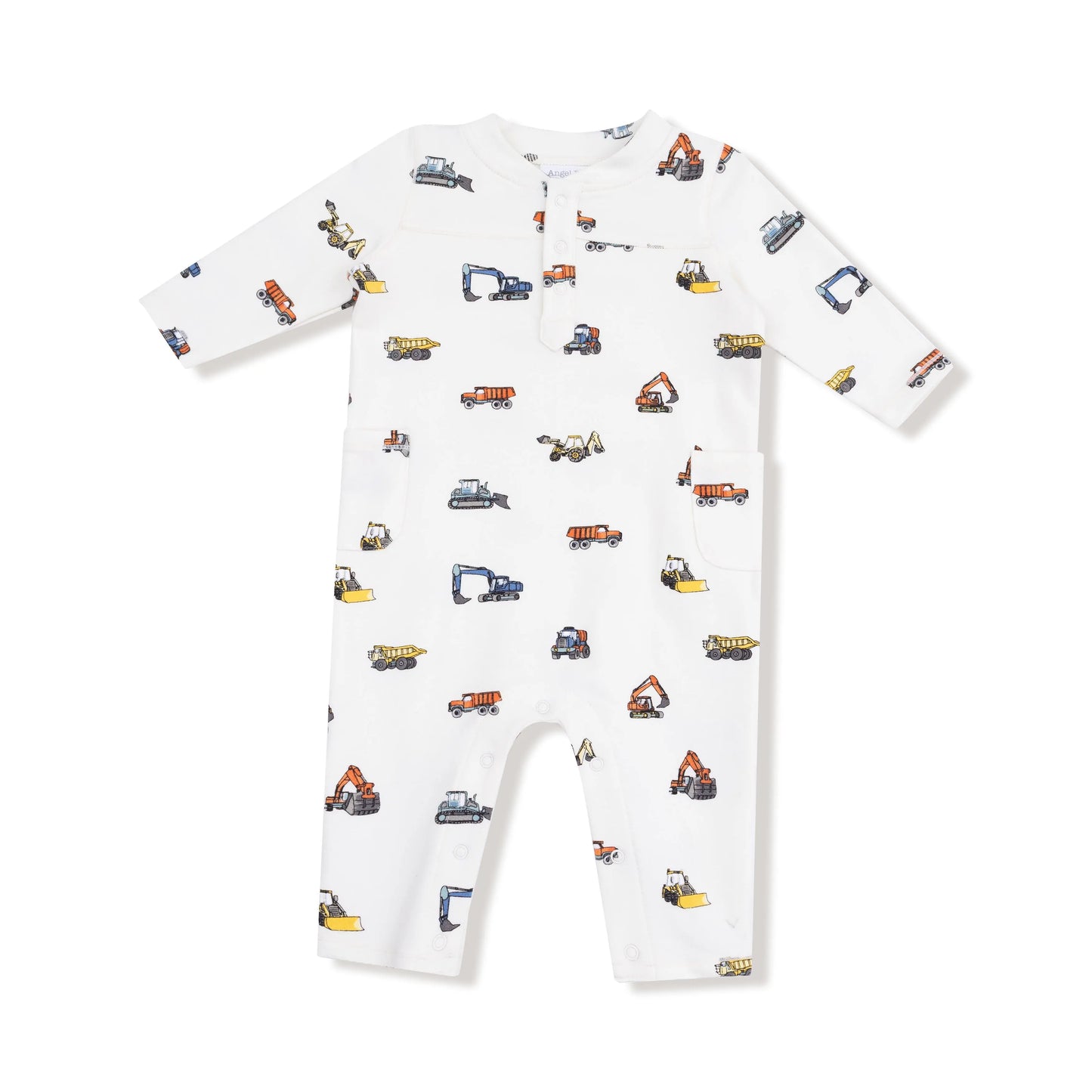 Angel Dear Angel Dear Uni Romper Henley Neckline Cozy Fall Winter - Apparel & Accessories > Clothing > Baby & Toddler Clothing > Baby One-Pieces 106
