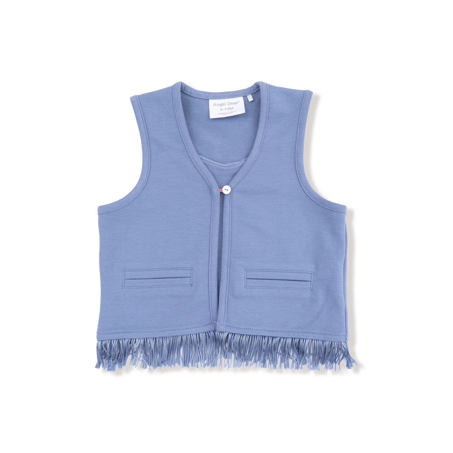 Angel Dear Angel Dear Western Fringe Vest French Terry Cozy Layering - Apparel & Accessories > Clothing > Baby & Toddler Clothing > Baby & Toddler Outerwear > Baby & Toddler Coats & Jackets 921