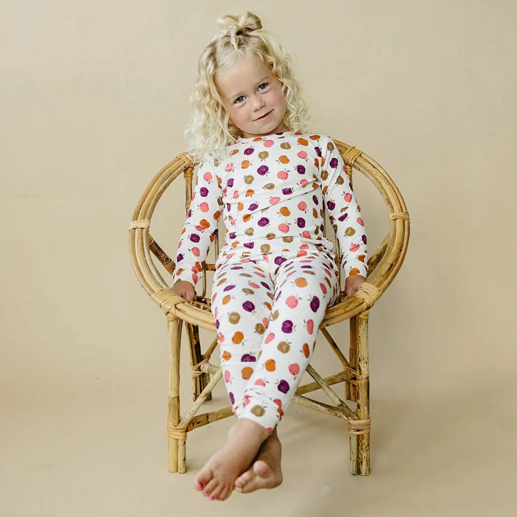 Apple of My Eye 2pc Bamboo Pajamas Ultra Soft Kids Set Little Joy Co. Everetts Place: Online Boutique