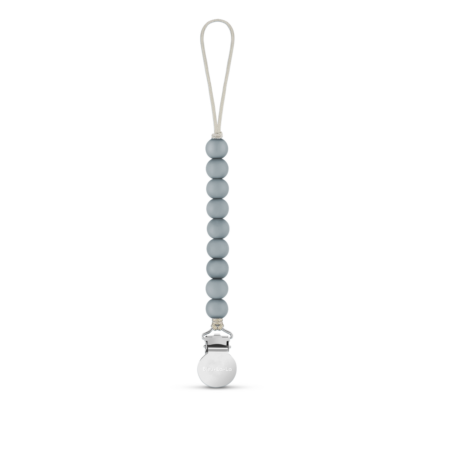 Lulababe Premium Beaded Pacifier Clip CPSIA Tested Safety Compliant Bleu La La
