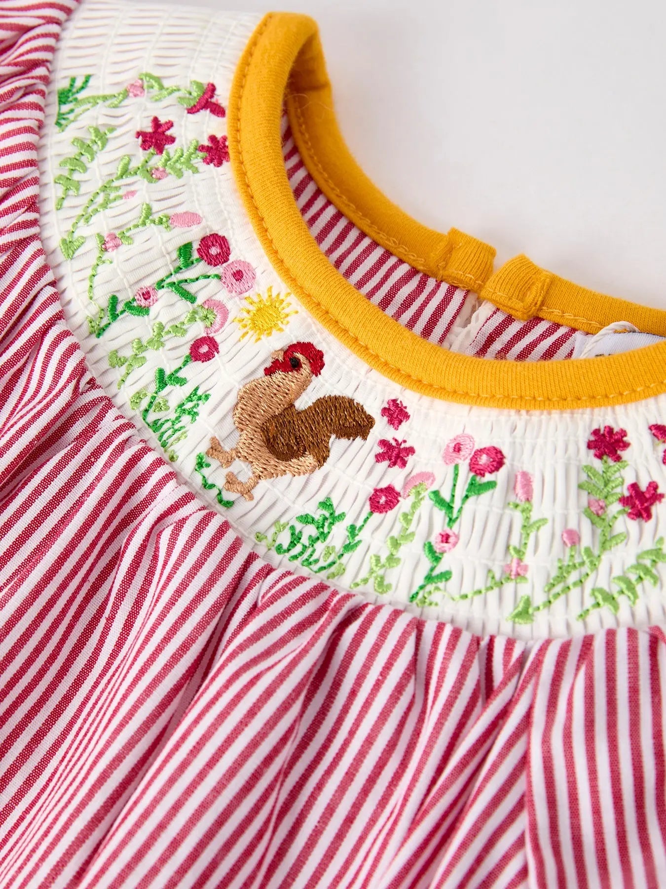 Autumn Rooster Smock Embroidered Baby Girl Romper Outfit Rylee Faith Designs Everetts Place: Online Boutique
