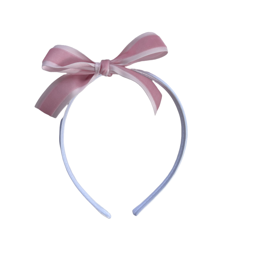Pink Rose Ribbon Bows With Prong Clip 4 Inch For Gifts Little Mae & Co Everetts Place: Online Boutique 7.99