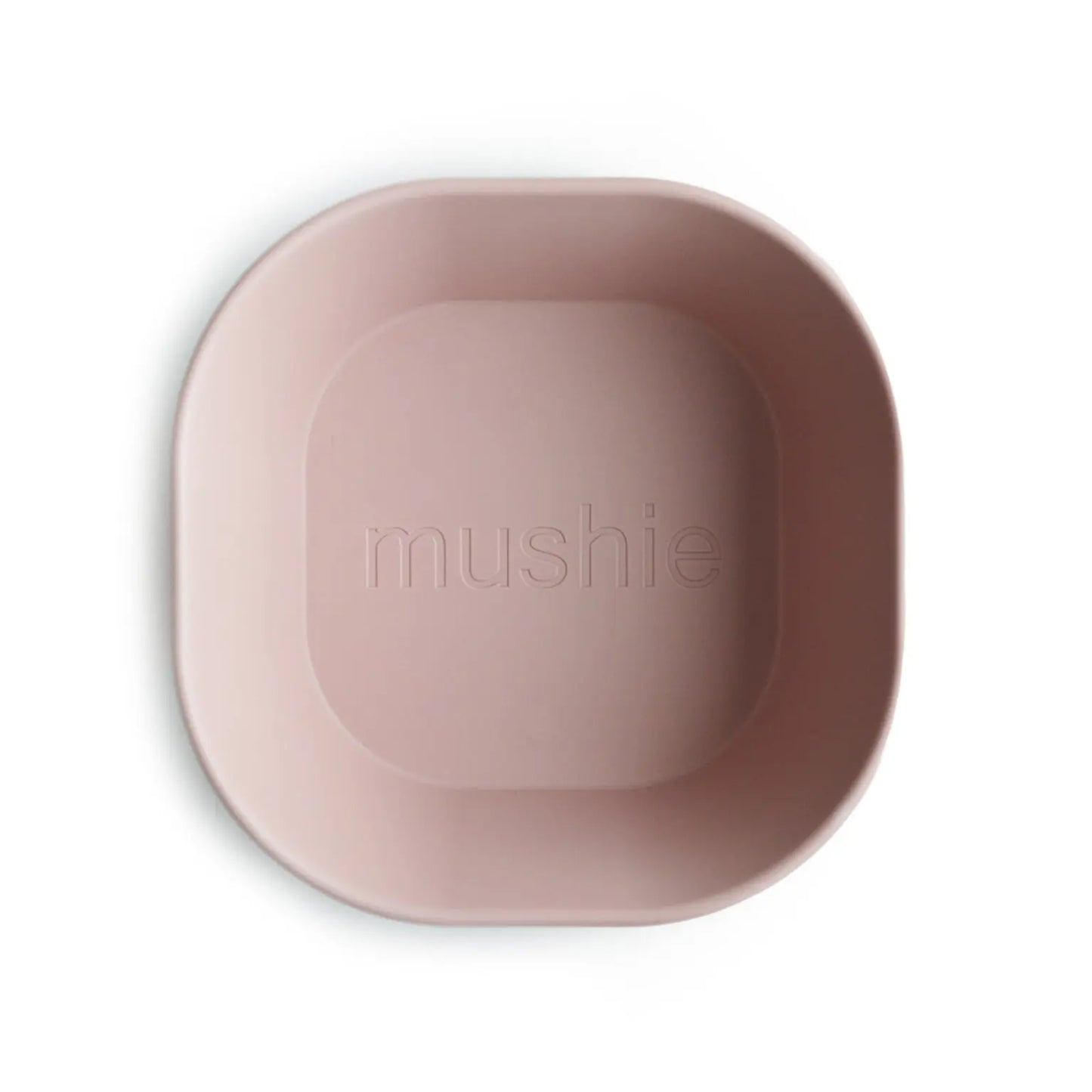 Square Dinnerware Bowls for Babies BPA Free Microwave and Dishwasher Safe Soft Colored Design Mushie