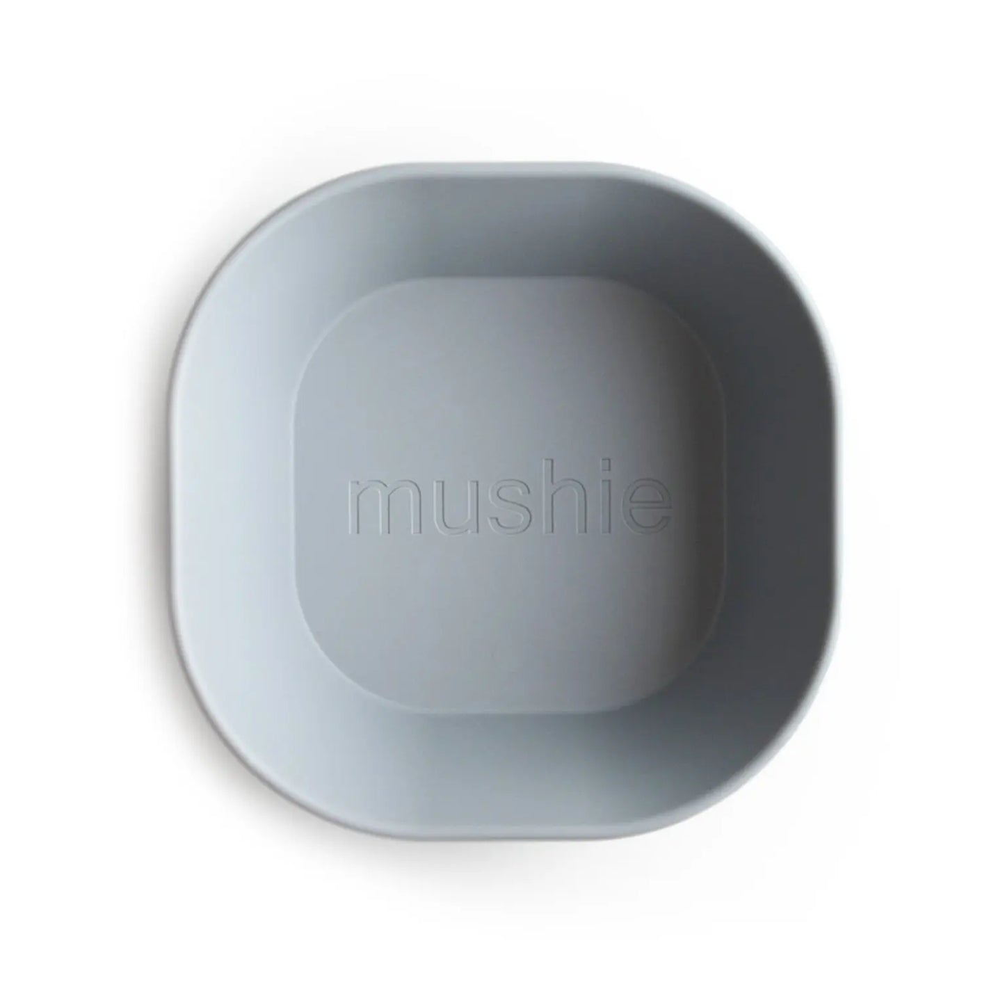 Square Dinnerware Bowls for Babies BPA Free Microwave and Dishwasher Safe Soft Colored Design Mushie