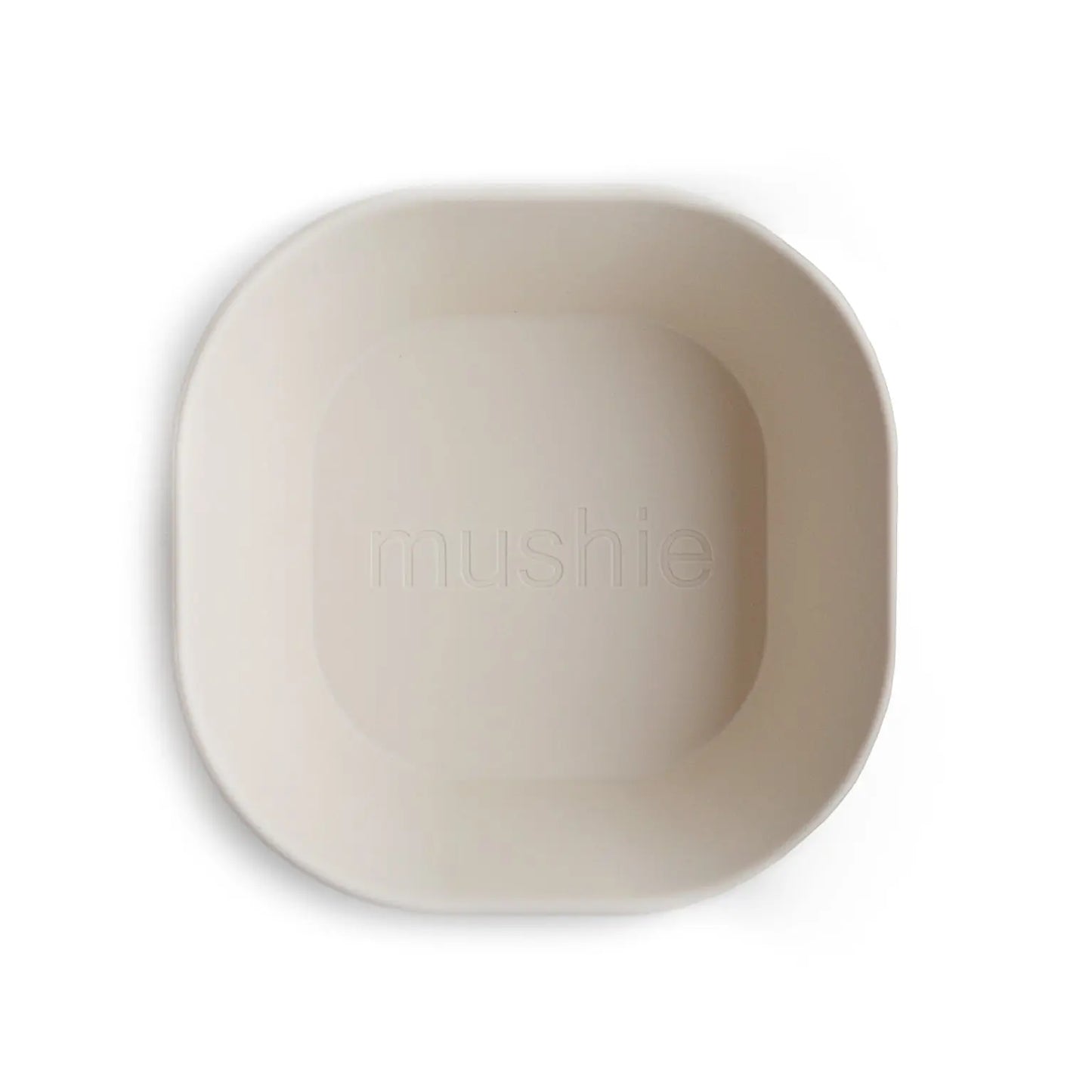 Square Dinnerware Bowls for Babies BPA Free Microwave and Dishwasher Safe Soft Colored Design Mushie