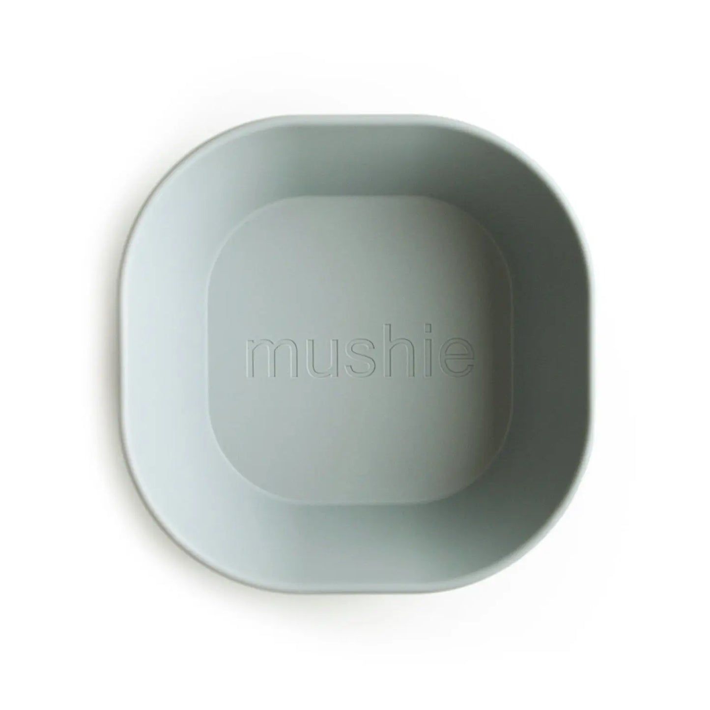 Square Dinnerware Bowls for Babies BPA Free Microwave and Dishwasher Safe Soft Colored Design Mushie