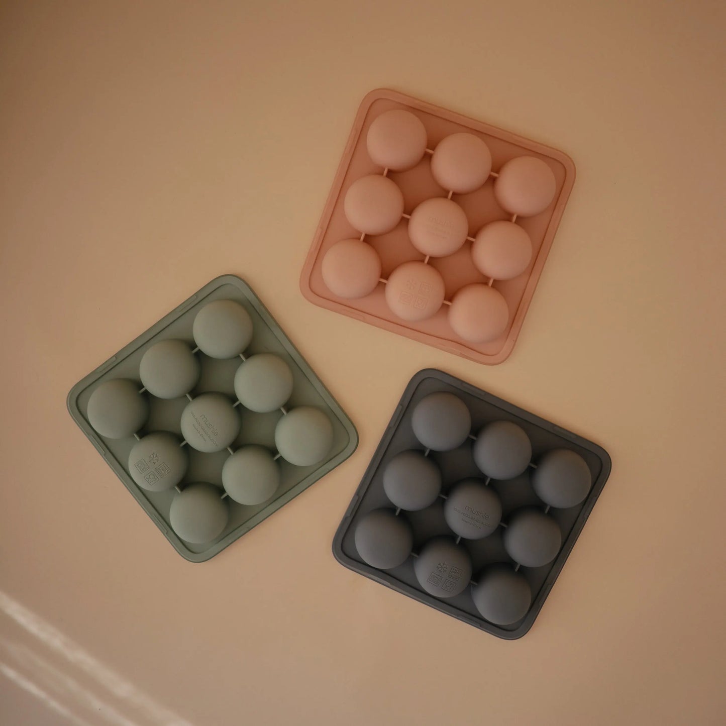 Baby Food Freezer Tray Silicone Storage with Measuring Marks 1.5 Ounce Cups Mushie Everetts Place: Online Boutique