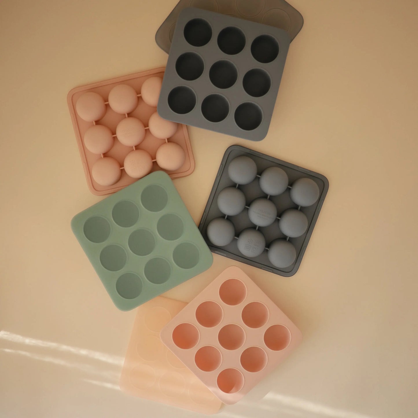 Baby Food Freezer Tray Silicone Storage with Measuring Marks 1.5 Ounce Cups Mushie Everetts Place: Online Boutique