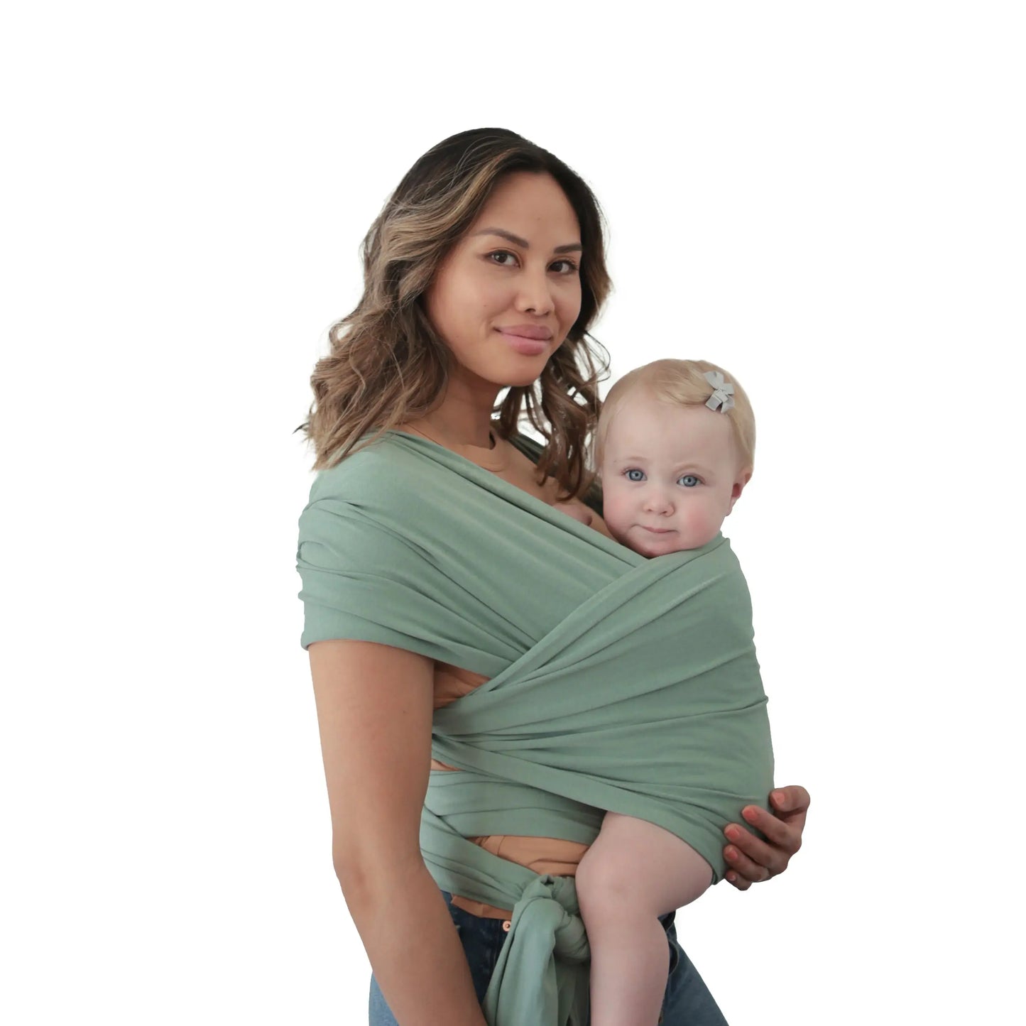 Organic Cotton Baby Wrap for Bonding and Comfort with Built-In Pocket Mushie