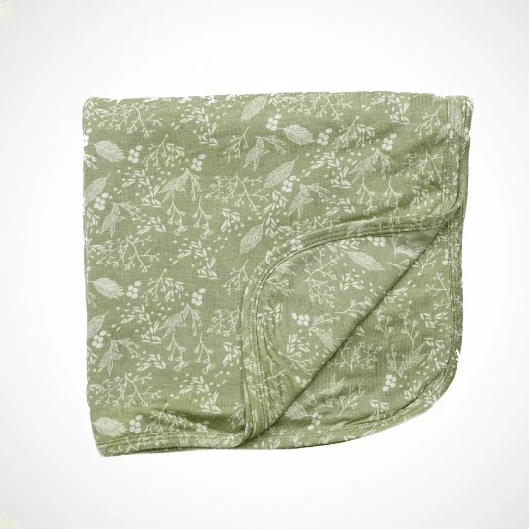 Baby's Breath Blanket in Soft Bamboo Fabric for Swaddling Nursing and Stroller Use Kolorful Everetts Place: Online Boutique