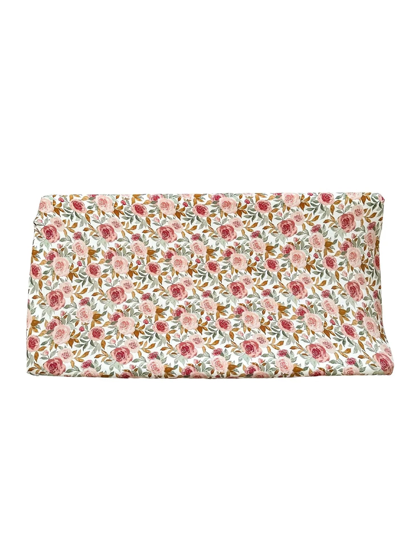 Bamboo Changing Pad Cover - Dusty Pink Floral Harp Angel Boutique