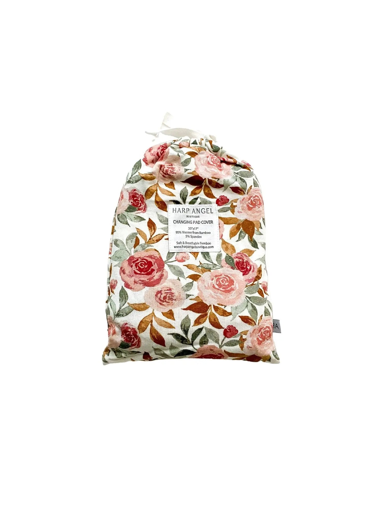 Harp Angel Boutique Eco-Friendly Bamboo Changing Pad Cover with Floral Design for Baby Nurseries - Baby & Toddler > Diapering > Changing Mat & Tray Covers baby essentials