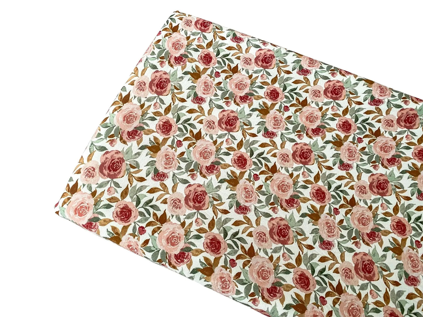 Bamboo Changing Pad Cover - Dusty Pink Floral Harp Angel Boutique