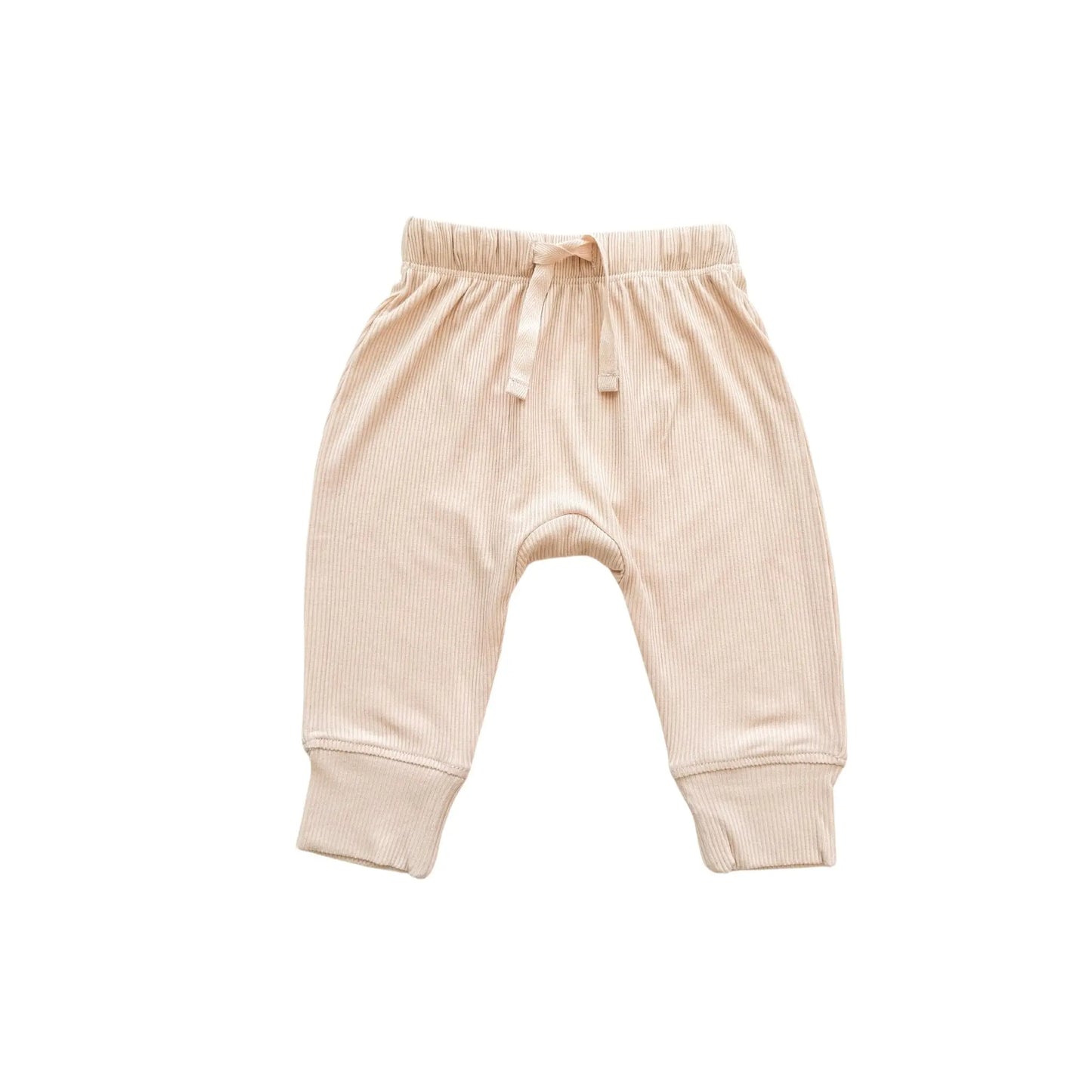 Bamboo Jogger Pants - Blush Ribbed Harp Angel Boutique