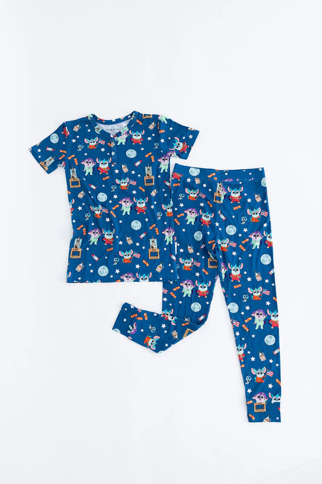Bamboo Pajama Set For Kids 18 To 24 Months To 4T 5T Cozy Charlie Lou Baby Everetts Place: Online Boutique