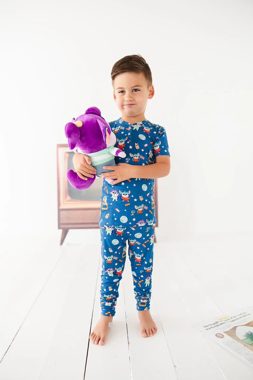 Bamboo Pajama Set For Kids 18 To 24 Months To 4T 5T Cozy Charlie Lou Baby Everetts Place: Online Boutique