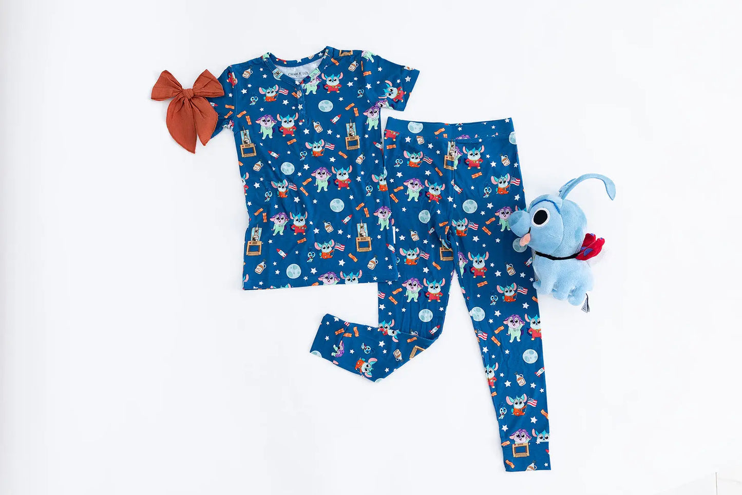 Bamboo Pajama Set For Kids 18 To 24 Months To 4T 5T Cozy Charlie Lou Baby Everetts Place: Online Boutique