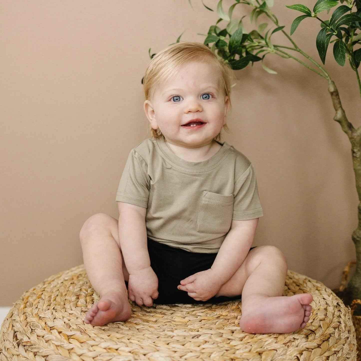 Little Joy Co. Bamboo Pocket Tee for Baby Soft Comfort and Stretch - Apparel & Accessories > Clothing > Baby & Toddler Clothing > Baby & Toddler Tops > T-Shirts